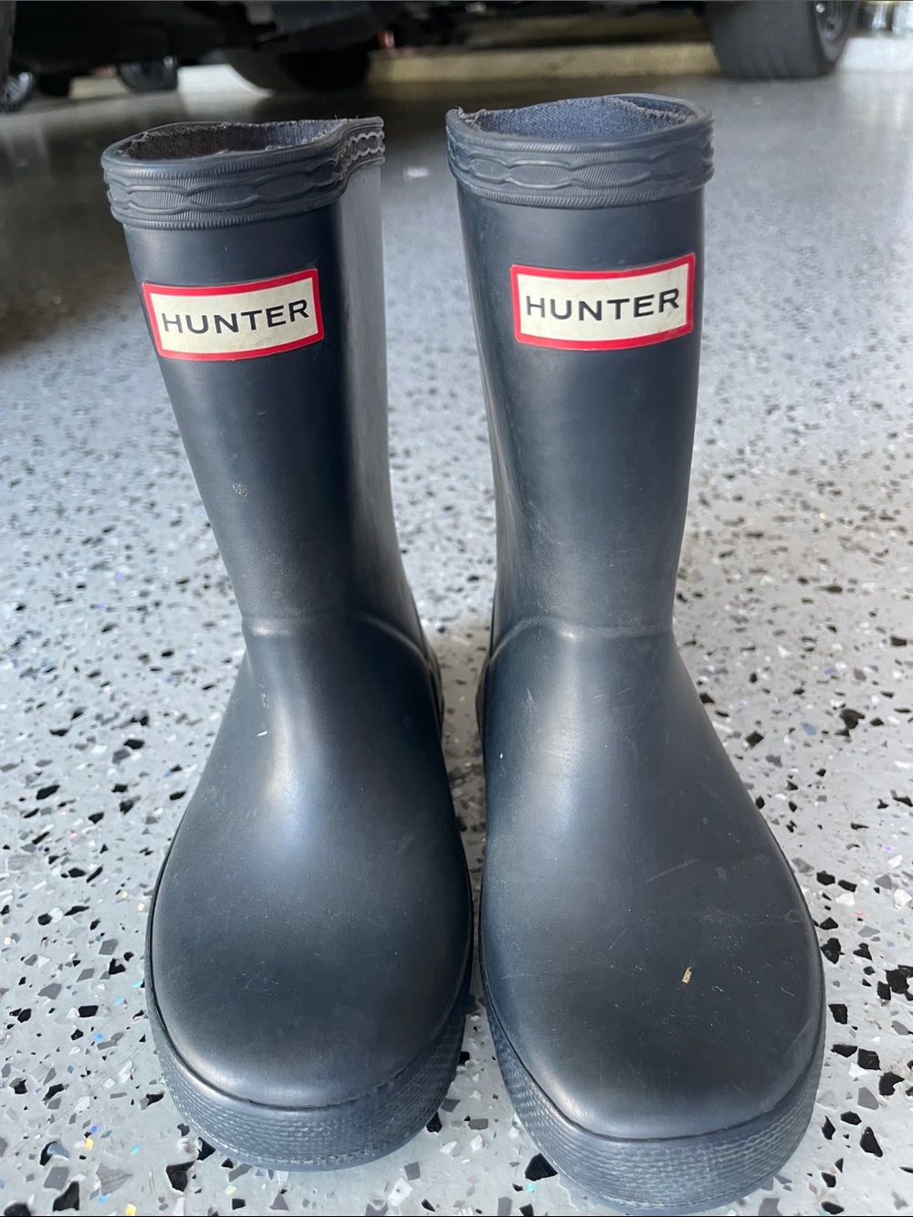 Hunter Kids Original Rain Boots – Navy Blue – Size 8